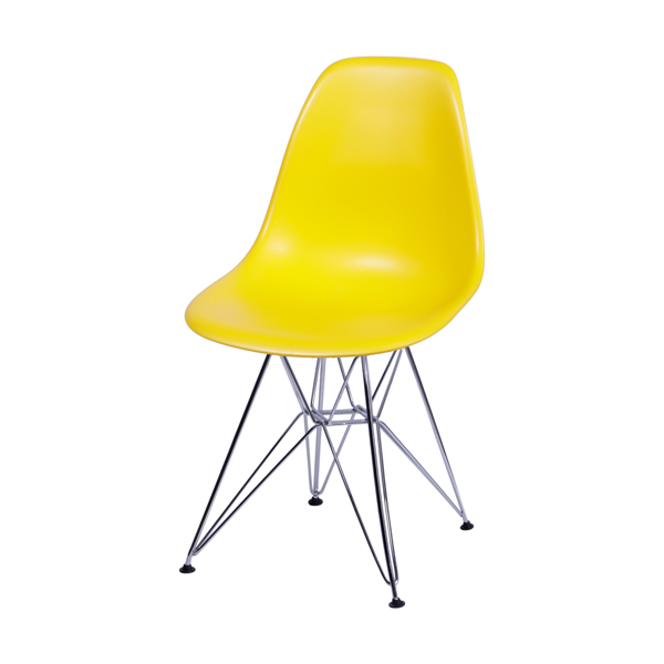 Eames Base Eiffel Metal Amarela