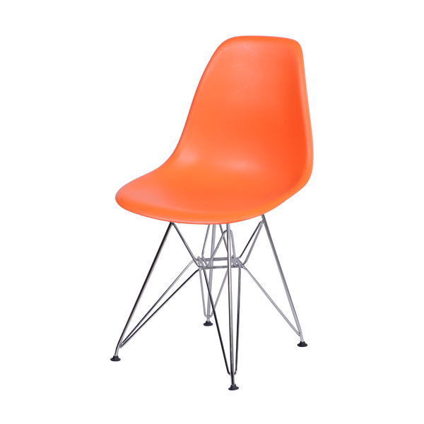 Eames Base Eiffel Metal Laranja